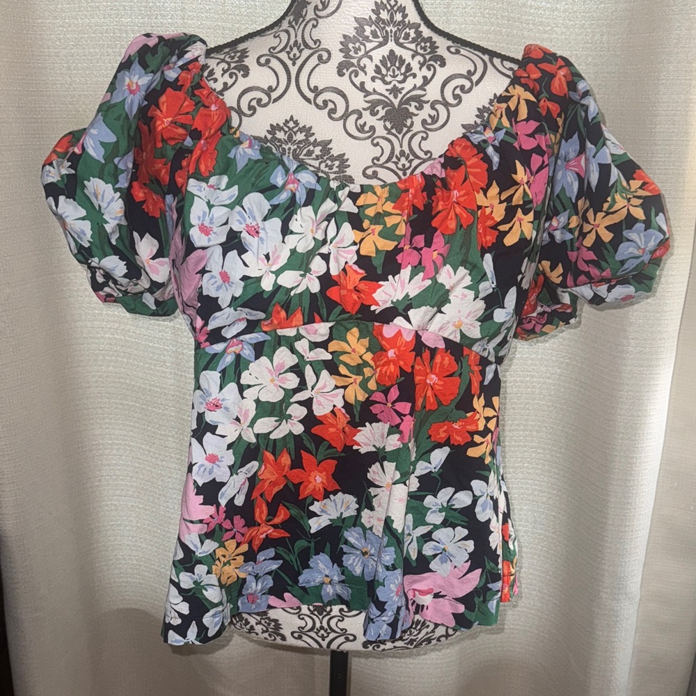 Old Navy Floral Puff Sleeve Top
